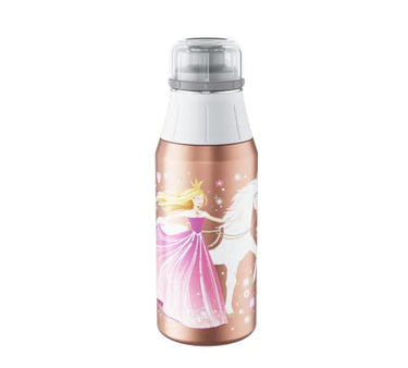 alfi KIDS BOTTLE 600ml, flower princess, children's drinking bottle made of stainless steel, absolutely leak-proof with screw cap, lightweight and robust bottle, for carbonated drinks, no fingerprints, BPA-free on sale